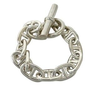HERMES Silver Charm Bracelet